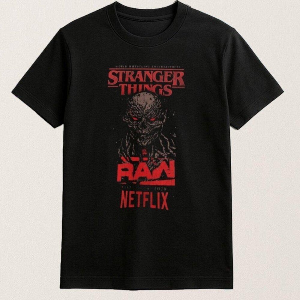 Raw Wwe Stranger Things Vecna T Shirt